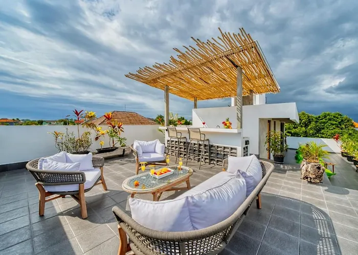 650M To Perenenan Beach! Lux 4Bd Villa With Rooftop